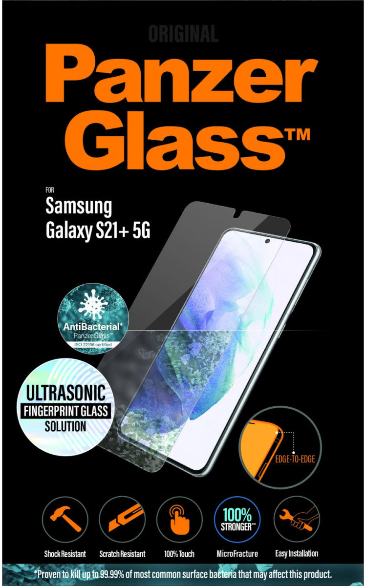 PanzerGlass Samsung Galaxy S21 Plus Finger Print & Case Friendly afbeelding 1