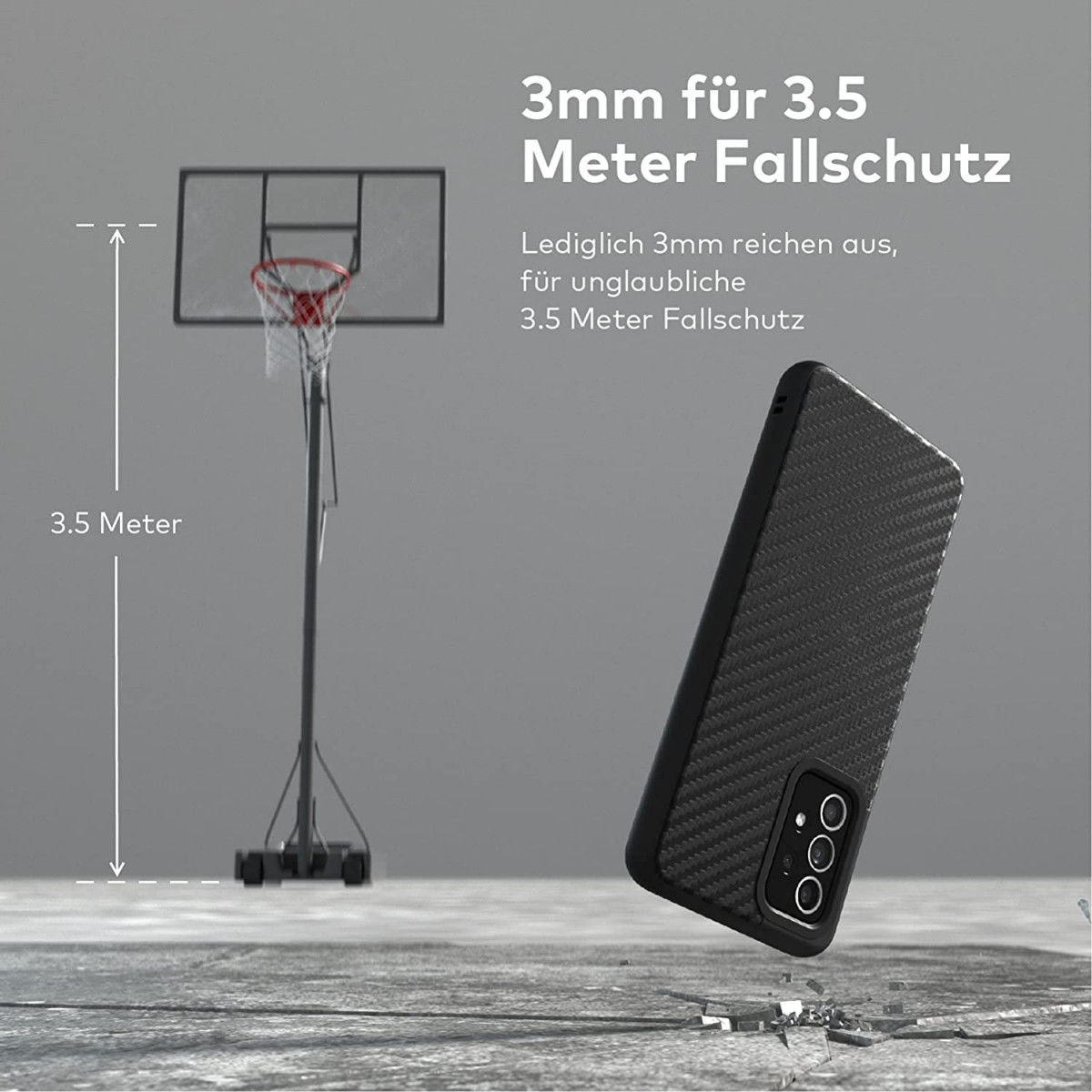 RhinoShield SolidSuit Samsung Galaxy A52 / A52S Hoesje Carbon Fiber afbeelding 6