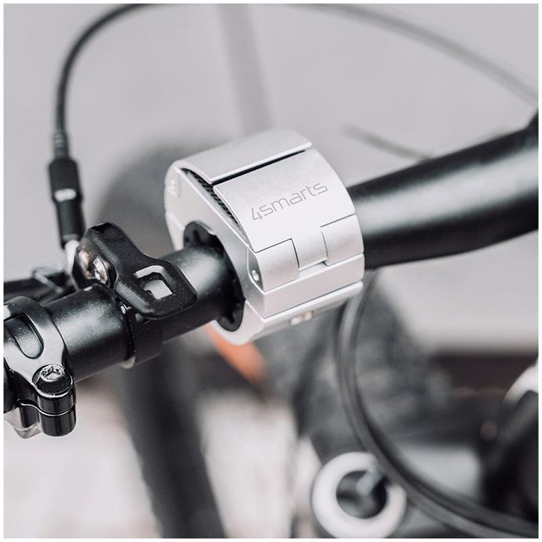 4smarts Ringmount Compacte Telefoonhouder voor Fiets Zilver afbeelding 2