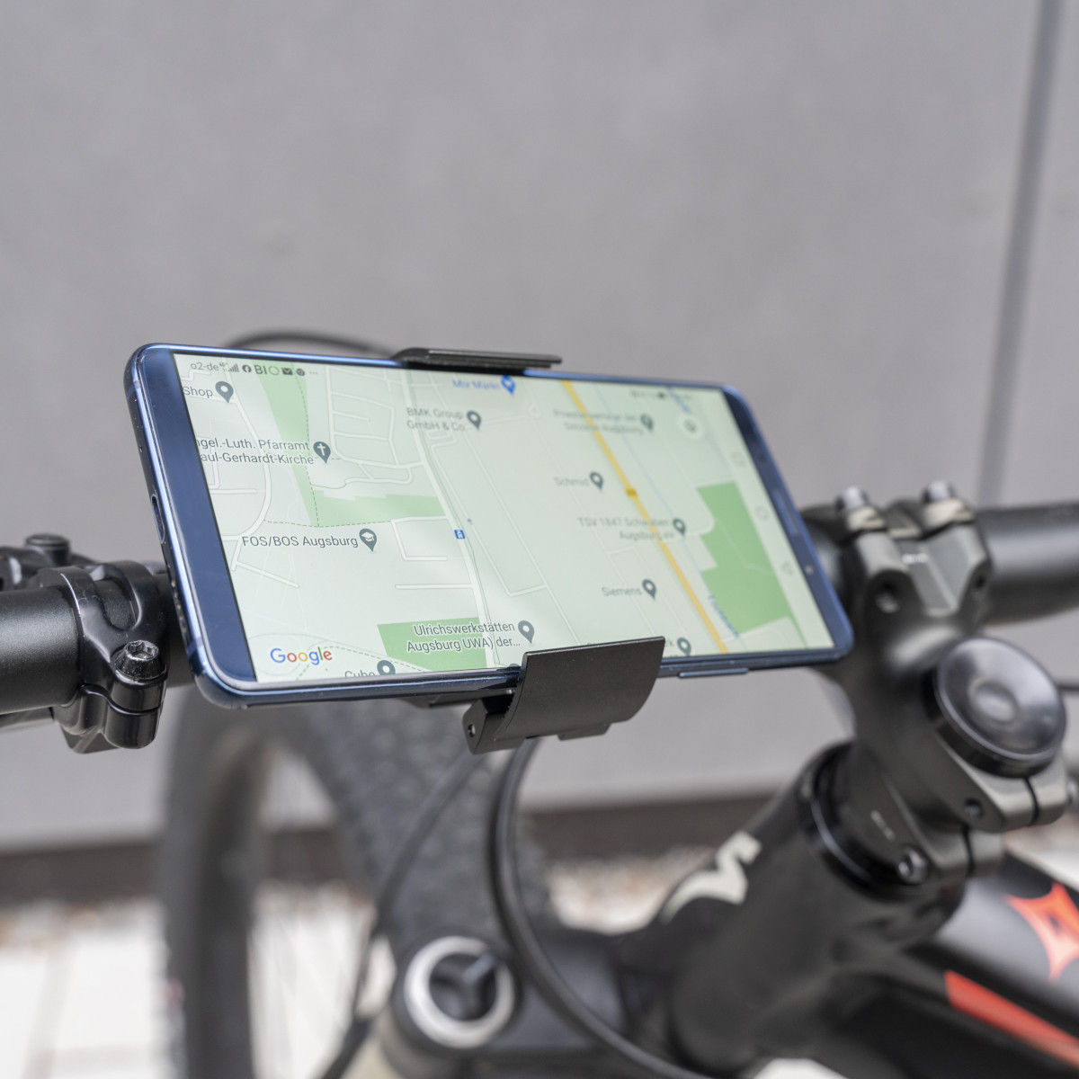 4smarts Ringmount Compacte Telefoonhouder voor Fiets Zwart afbeelding 1