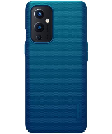 Nillkin Super Frosted Shield Hoesje OnePlus 9 Blauw Hoesjes