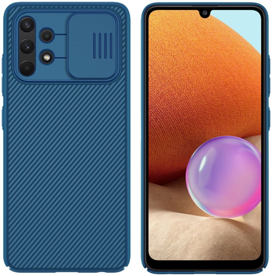 Nillkin CamShield Samsung Galaxy A32 4G Hoesje met Camera Slider Blauw afbeelding 13