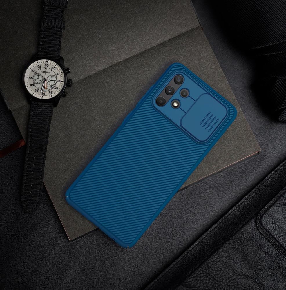 Nillkin CamShield Samsung Galaxy A32 4G Hoesje met Camera Slider Blauw afbeelding 4