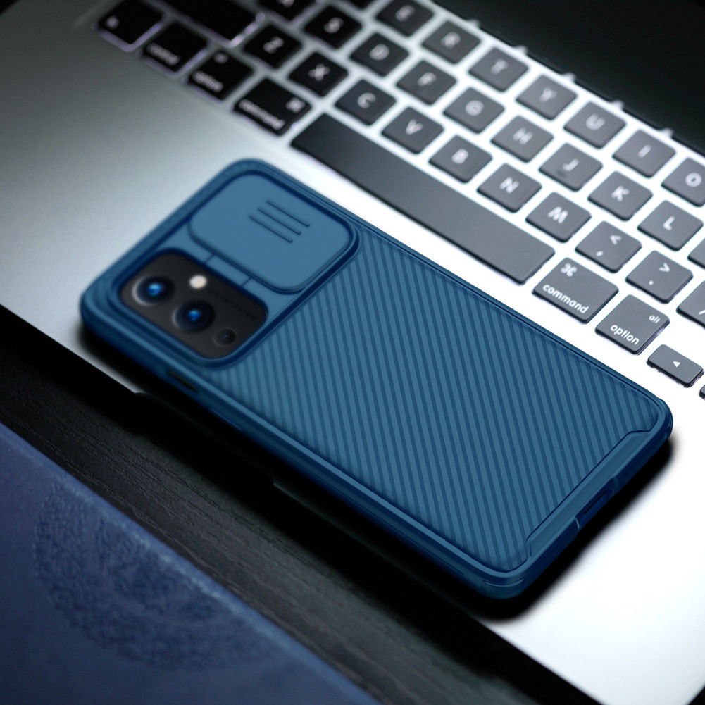Nillkin CamShield OnePlus 9 Hoesje met Camera Slider Back Cover Blauw afbeelding 4