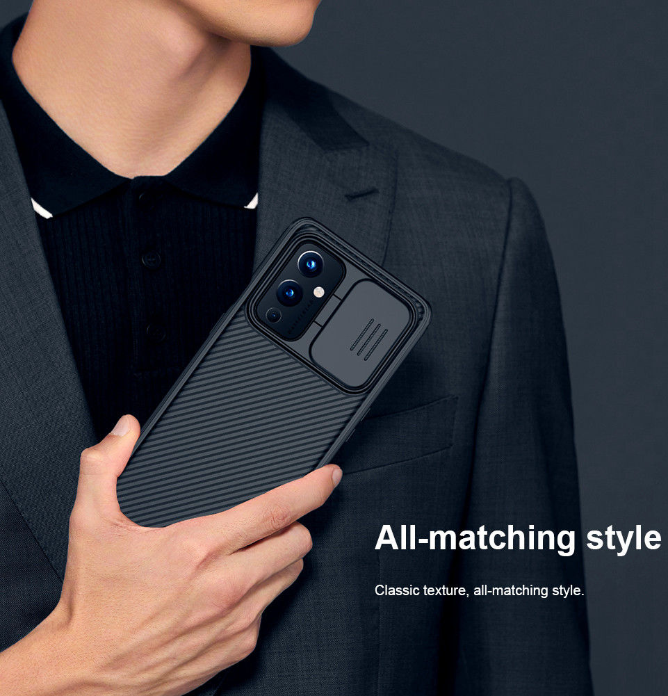 Nillkin CamShield OnePlus 9 Pro Hoesje met Camera Slider Blauw afbeelding 10