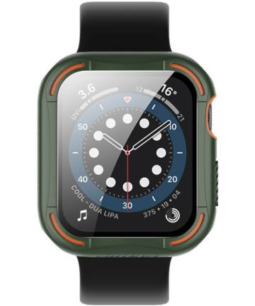 Nillkin Apple Watch 40MM Hoesje Bumper met Tempered Glass Groen Screen Protectors