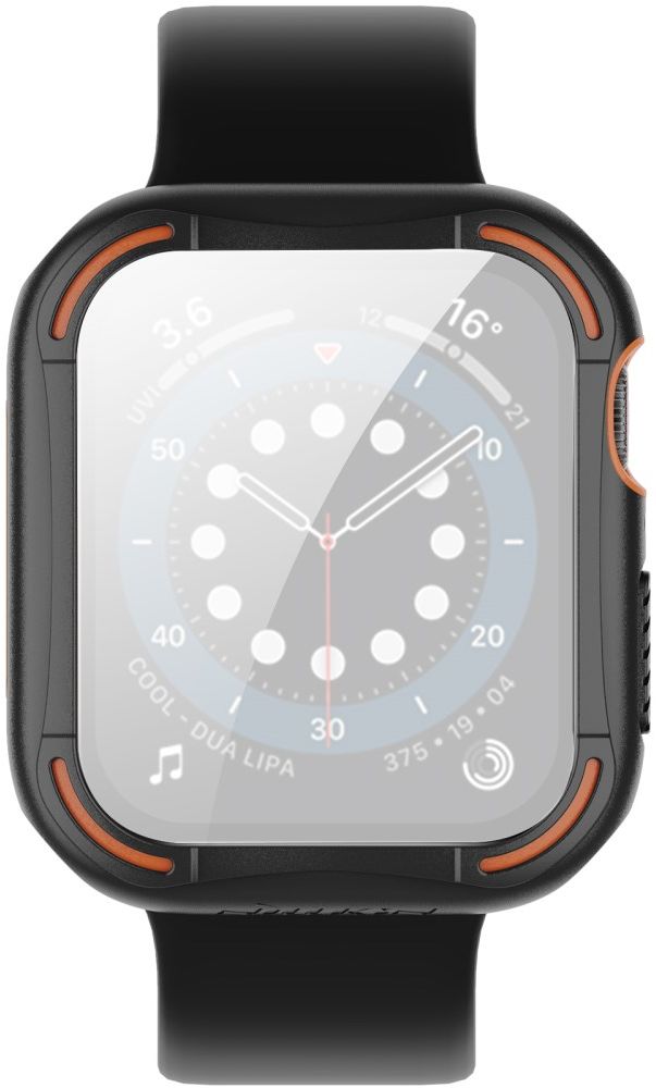 Nillkin Apple Watch 44MM Hoesje Bumper met Tempered Glass Zwart afbeelding 1