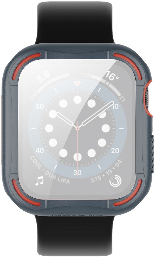 Nillkin Apple Watch 44MM Hoesje Bumper met Tempered Glass Grijs afbeelding 1