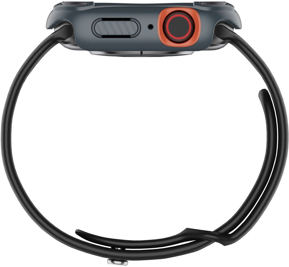 Nillkin Apple Watch 44MM Hoesje Bumper met Tempered Glass Grijs afbeelding 3