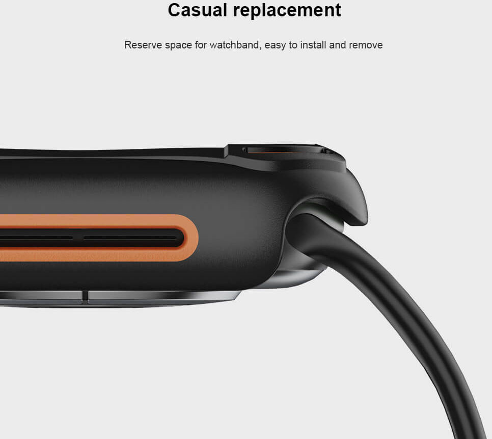 Nillkin Apple Watch 44MM Hoesje Bumper met Tempered Glass Groen afbeelding 8