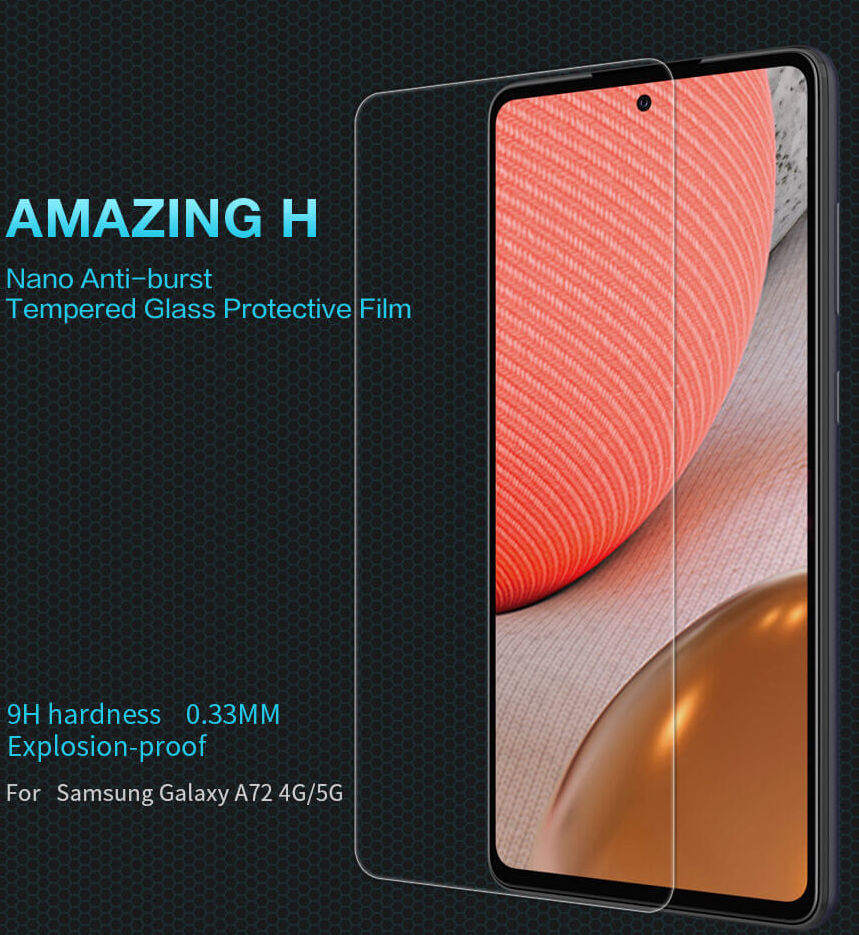 Nillkin Samsung Galaxy A72 Screen Protector Anti-Explosion Glass 0.3mm afbeelding 4