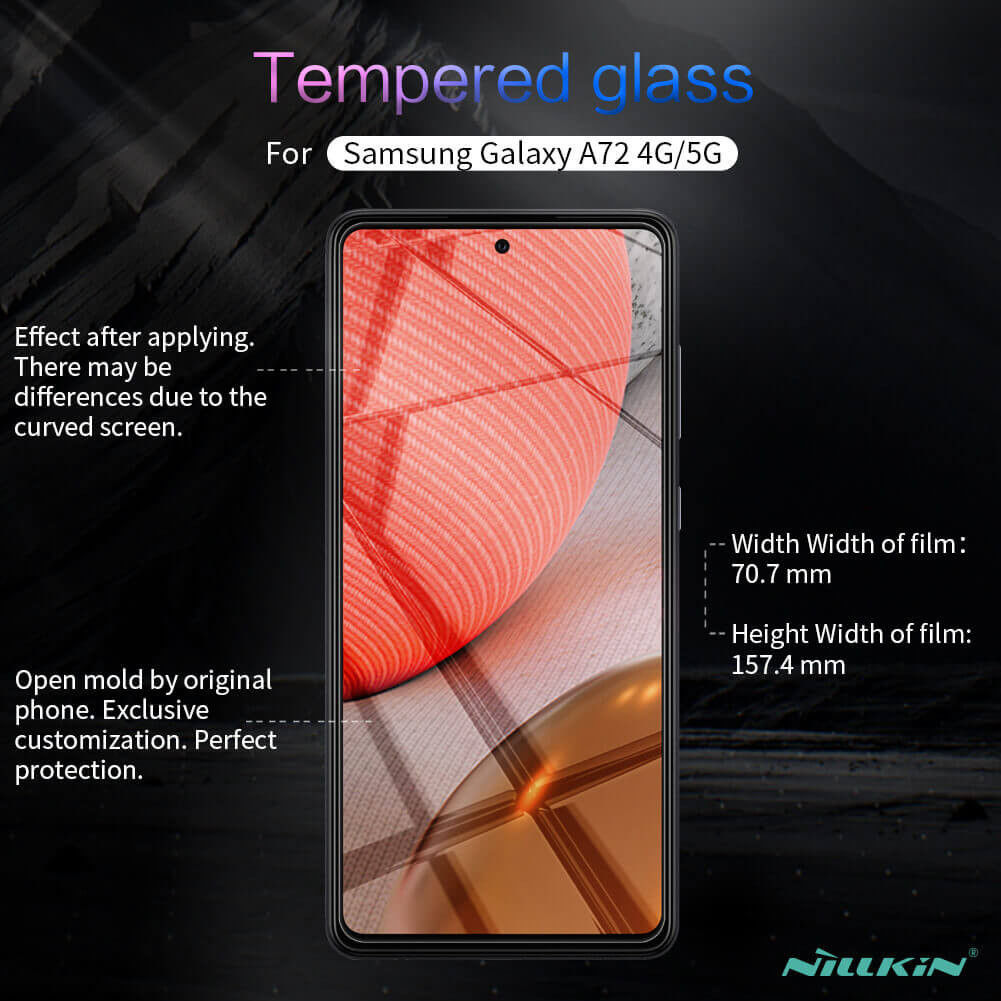 Nillkin Samsung Galaxy A72 Screen Protector Anti-Explosion Glass 0.3mm afbeelding 13