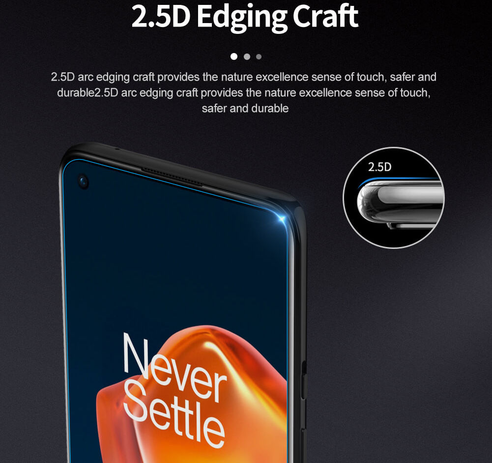 Nillkin OnePlus 9 Screen Protector Anti-Explosion Tempered Glass 0.2mm afbeelding 5
