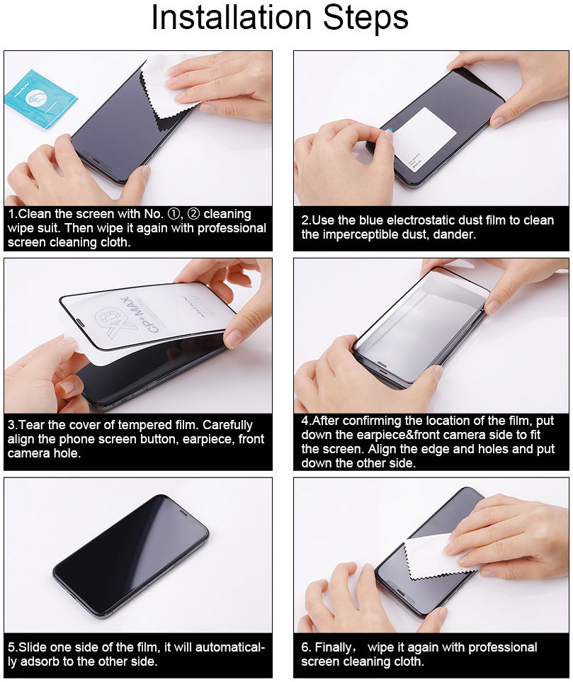 Nillkin Samsung Galaxy A12/A32 5G Screen Protector 0.3mm Zwart afbeelding 11