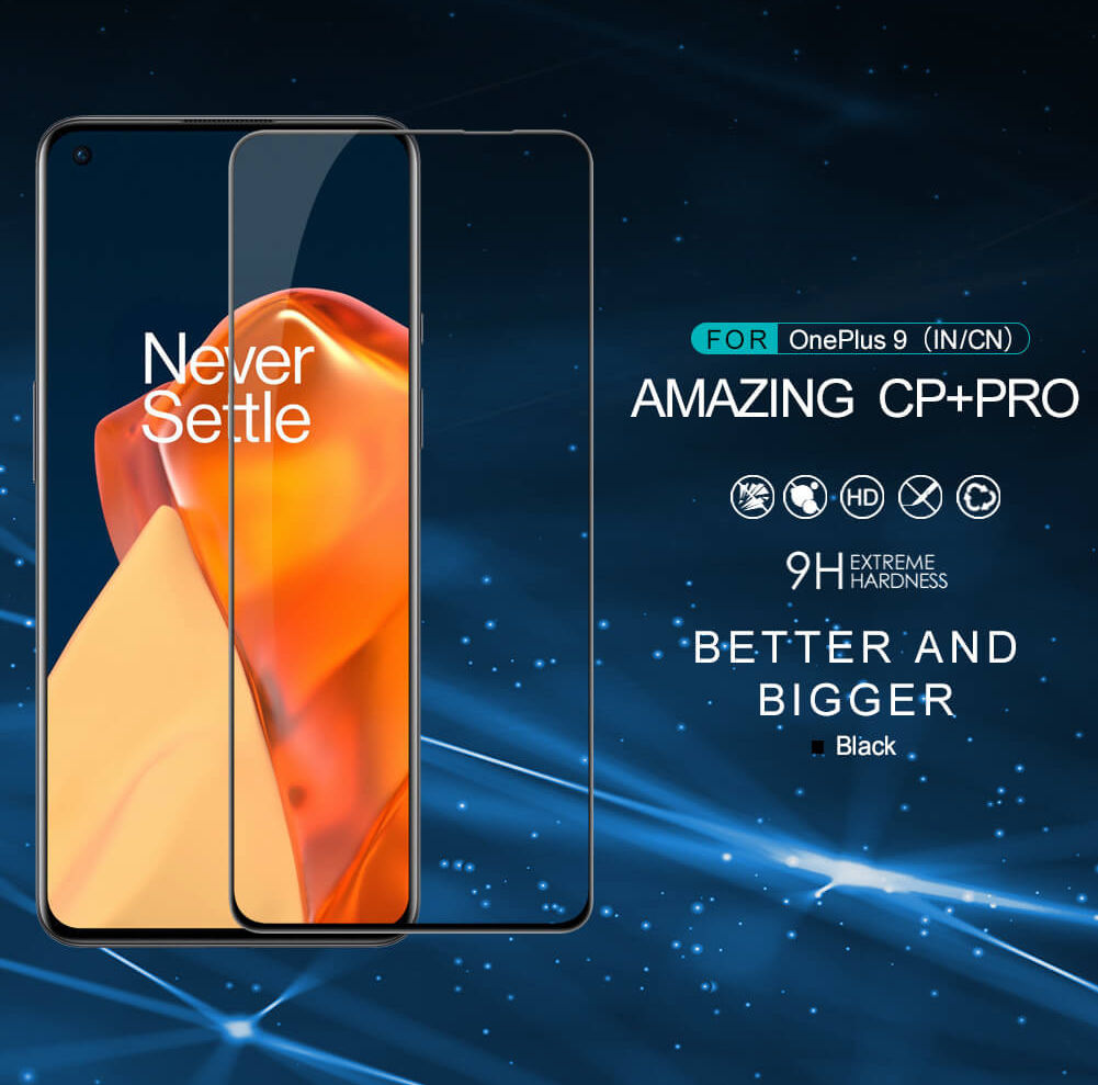 Nillkin OnePlus 9 Screen Protector Anti-Explosion Glass 0.3mm Zwart afbeelding 10