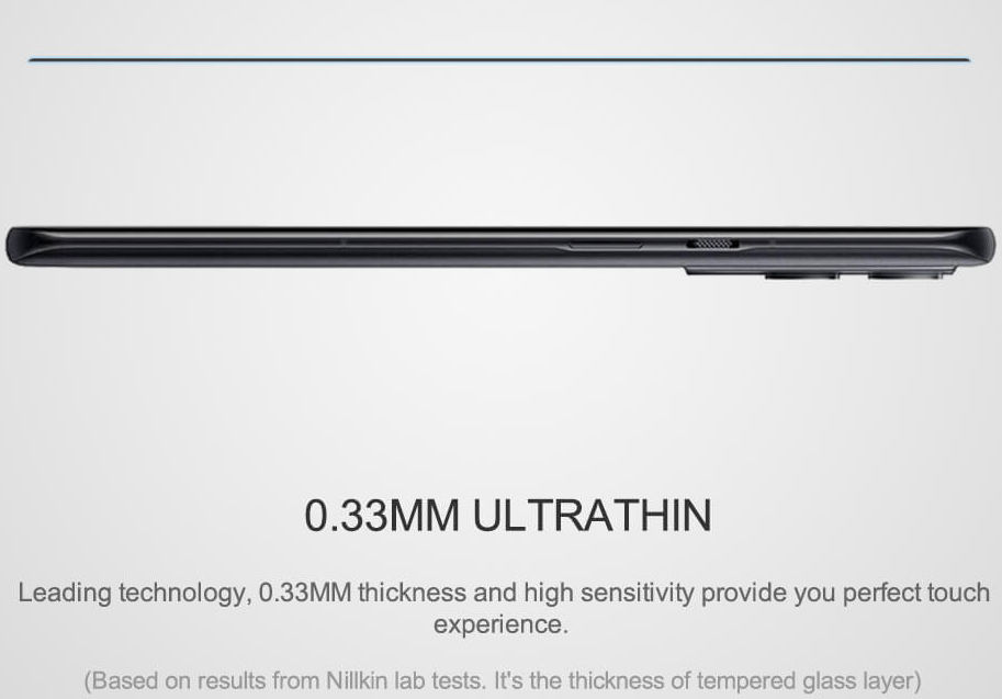 Nillkin OnePlus 9 Screen Protector Anti-Explosion Glass 0.3mm Zwart afbeelding 8