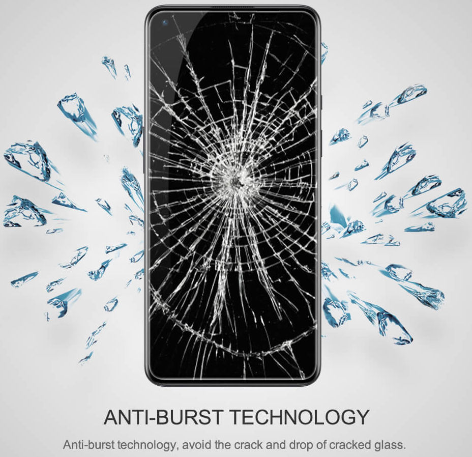 Nillkin OnePlus 9 Screen Protector Anti-Explosion Glass 0.3mm Zwart afbeelding 6