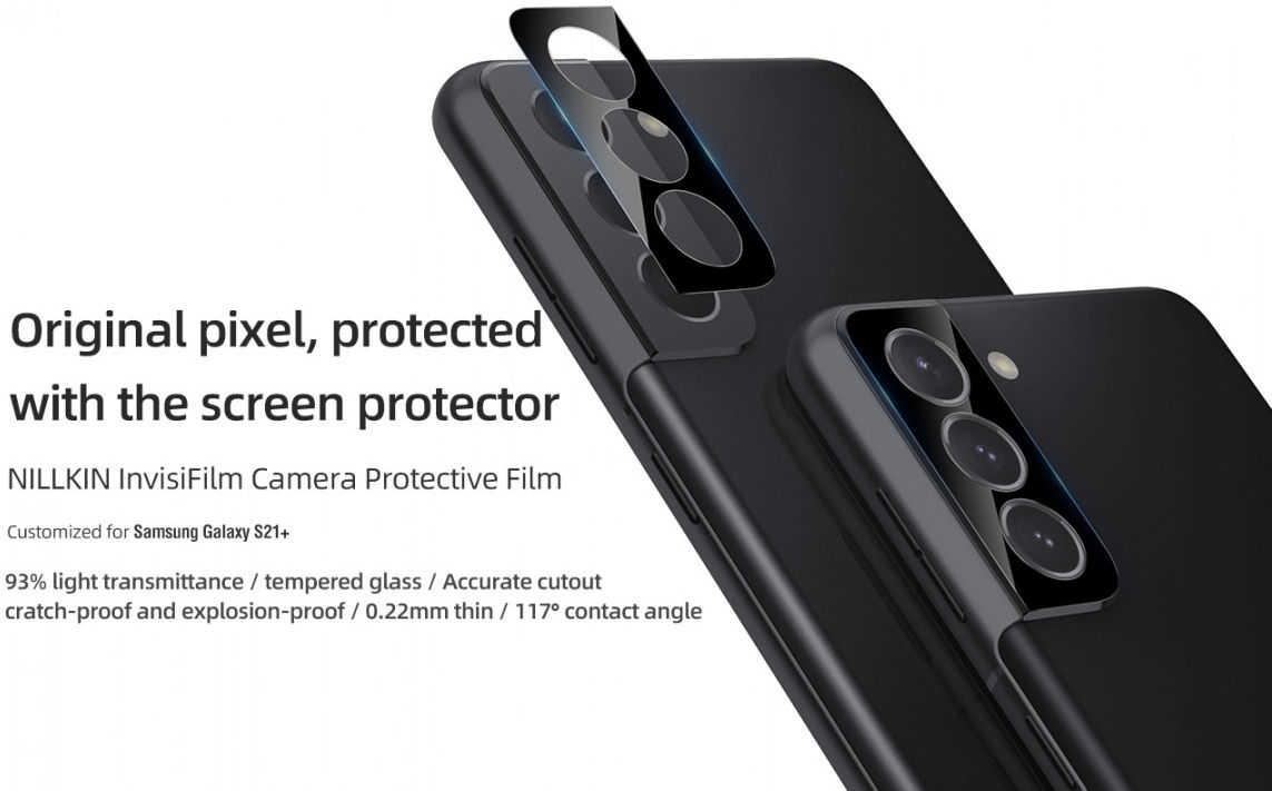 Nillkin Samsung Galaxy S21 Plus Camera Lens Protector 0.22mm (2-Pack) afbeelding 4