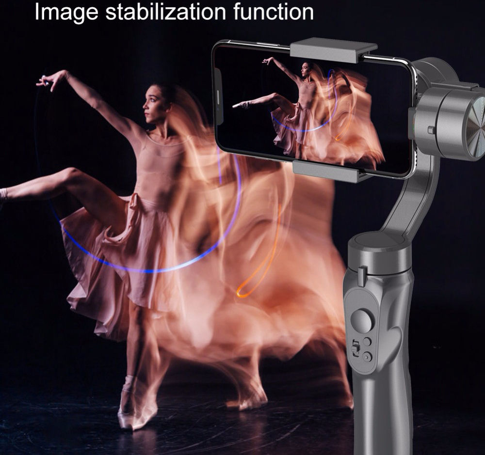 3-Axis Gimbal voor Smartphones met Stabilisatie Zwart afbeelding 13