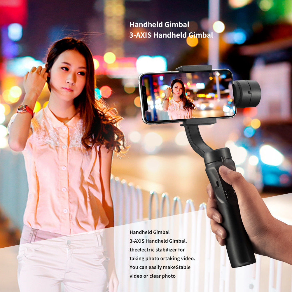 3-Axis Gimbal voor Smartphones met Stabilisatie Zwart afbeelding 11
