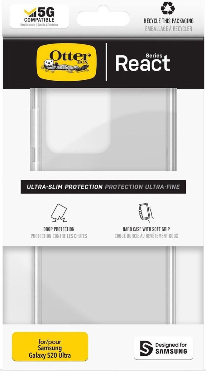 OtterBox React Samsung Galaxy S20 Ultra Hoesje Transparant afbeelding 10