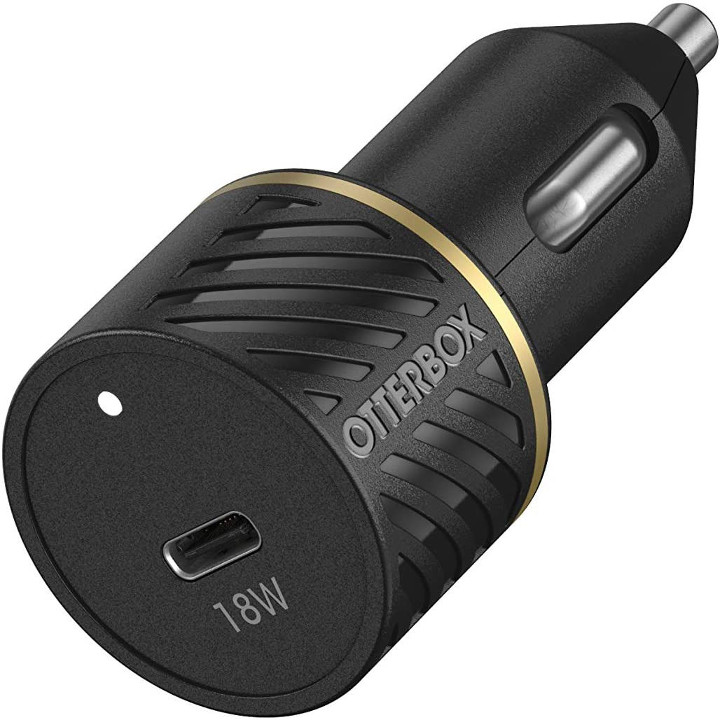 OtterBox 18W Fast Charge USB-C Autolader met Power Delivery Zwart afbeelding 1