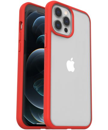 OtterBox React Apple iPhone 12 Pro Max Hoesje Transparant Rood Hoesjes