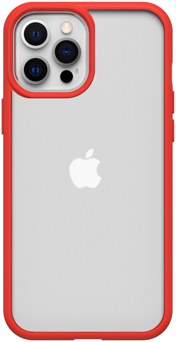 OtterBox React Apple iPhone 12 Pro Max Hoesje Transparant Rood afbeelding 2