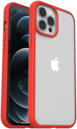 OtterBox React Apple iPhone 12 Pro Max Hoesje Transparant Rood afbeelding 1