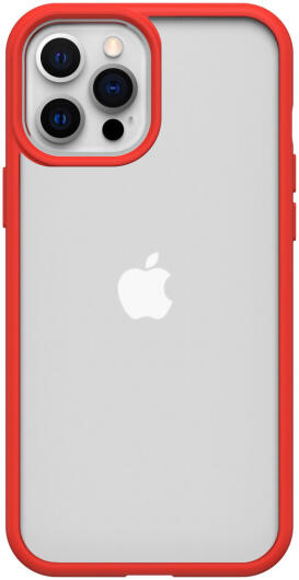 OtterBox React Apple iPhone 12 Pro Max Hoesje Transparant Rood afbeelding 2