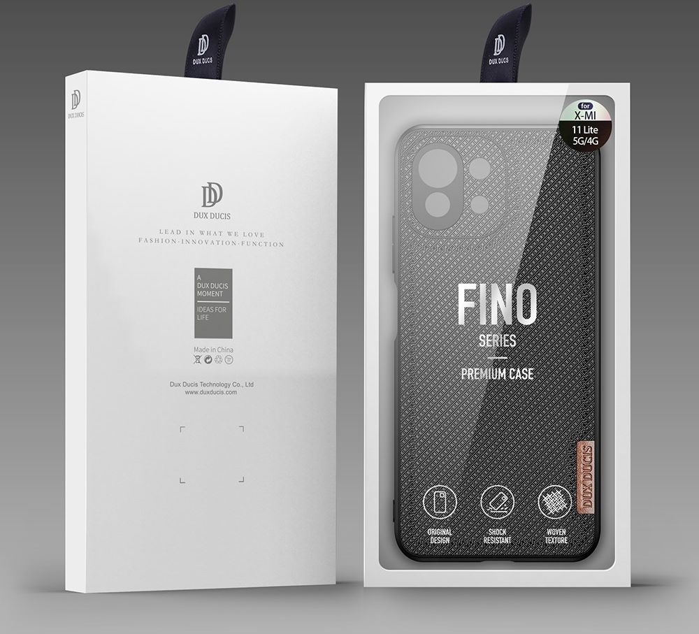 Dux Ducis Fino Xiaomi Mi 11 Lite 4G/5G (NE) Hoesje Back Cover Zwart afbeelding 8