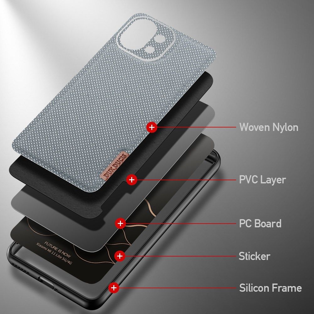 Dux Ducis Fino Xiaomi Mi 11 Lite 4G/5G (NE) Hoesje Back Cover Blauw afbeelding 3