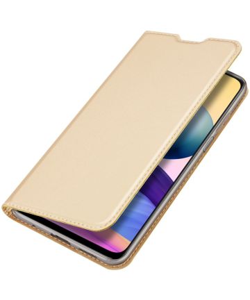 Dux Ducis Skin Pro Xiaomi Redmi Note 10 5G/Poco M3 Pro Hoesje Goud Hoesjes