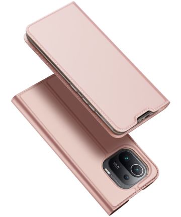 Dux Ducis Skin Pro Series Xiaomi Mi 11 Pro Hoesje Wallet Case Roze Hoesjes