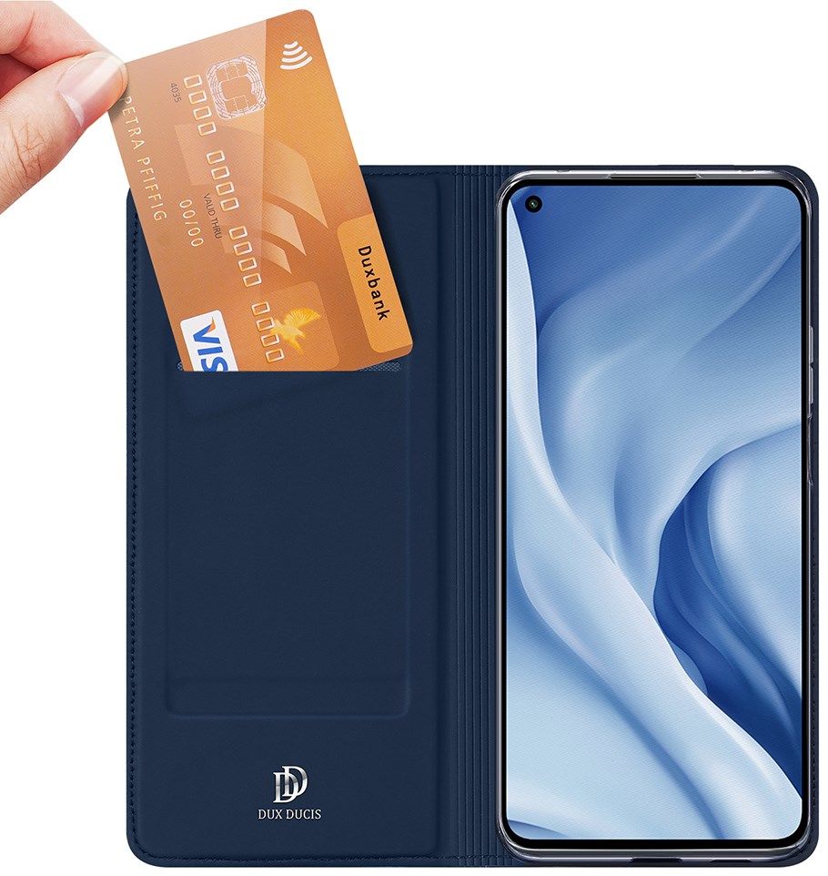 Dux Ducis Skin Pro Xiaomi Mi 11 Lite 4G/5G (NE) Hoesje Blauw afbeelding 2