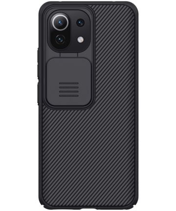 Nillkin CamShield Xiaomi Mi 11 Lite 4G/5G (NE) Hoesje met Slider Zwart Hoesjes