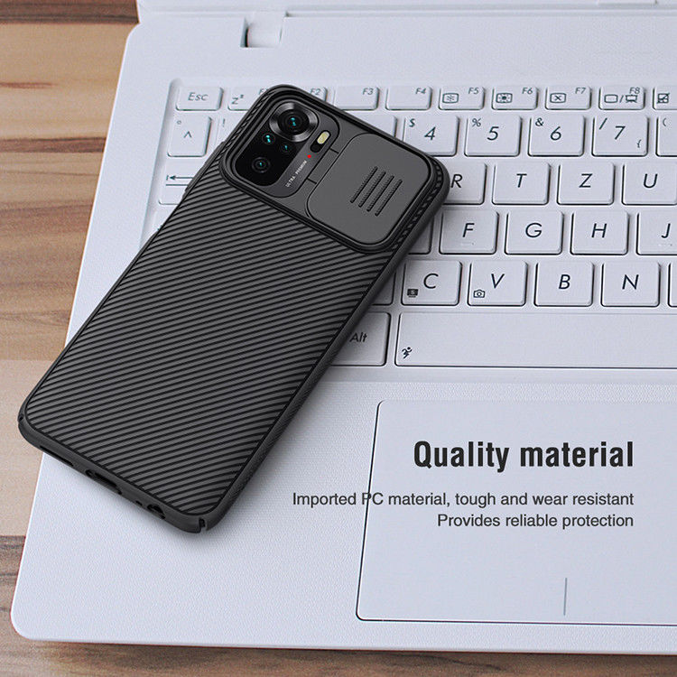 Nillkin CamShield Xiaomi Redmi Note 10/10S Hoesje Camera Slider Zwart afbeelding 12