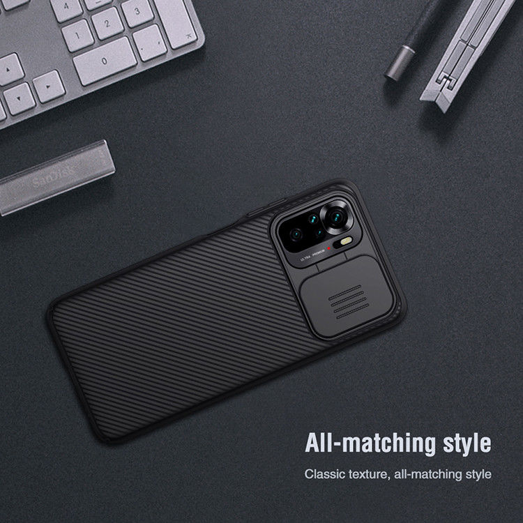 Nillkin CamShield Xiaomi Redmi Note 10/10S Hoesje Camera Slider Zwart afbeelding 13