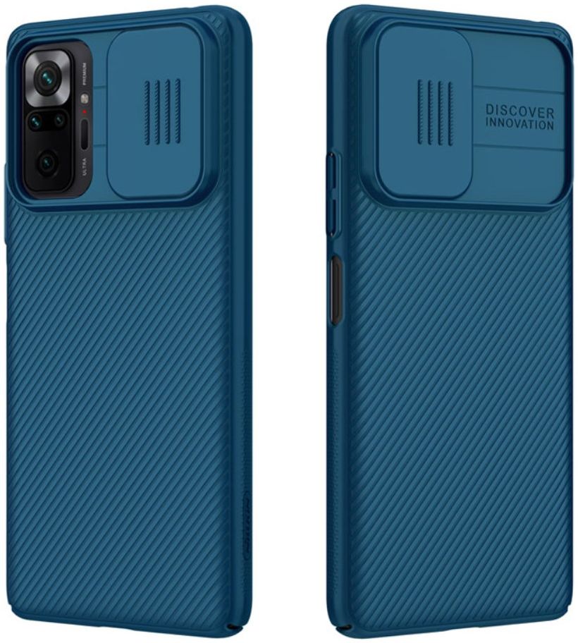 Nillkin CamShield Xiaomi Redmi Note 10 Pro Hoesje Camera Slider Blauw afbeelding 15