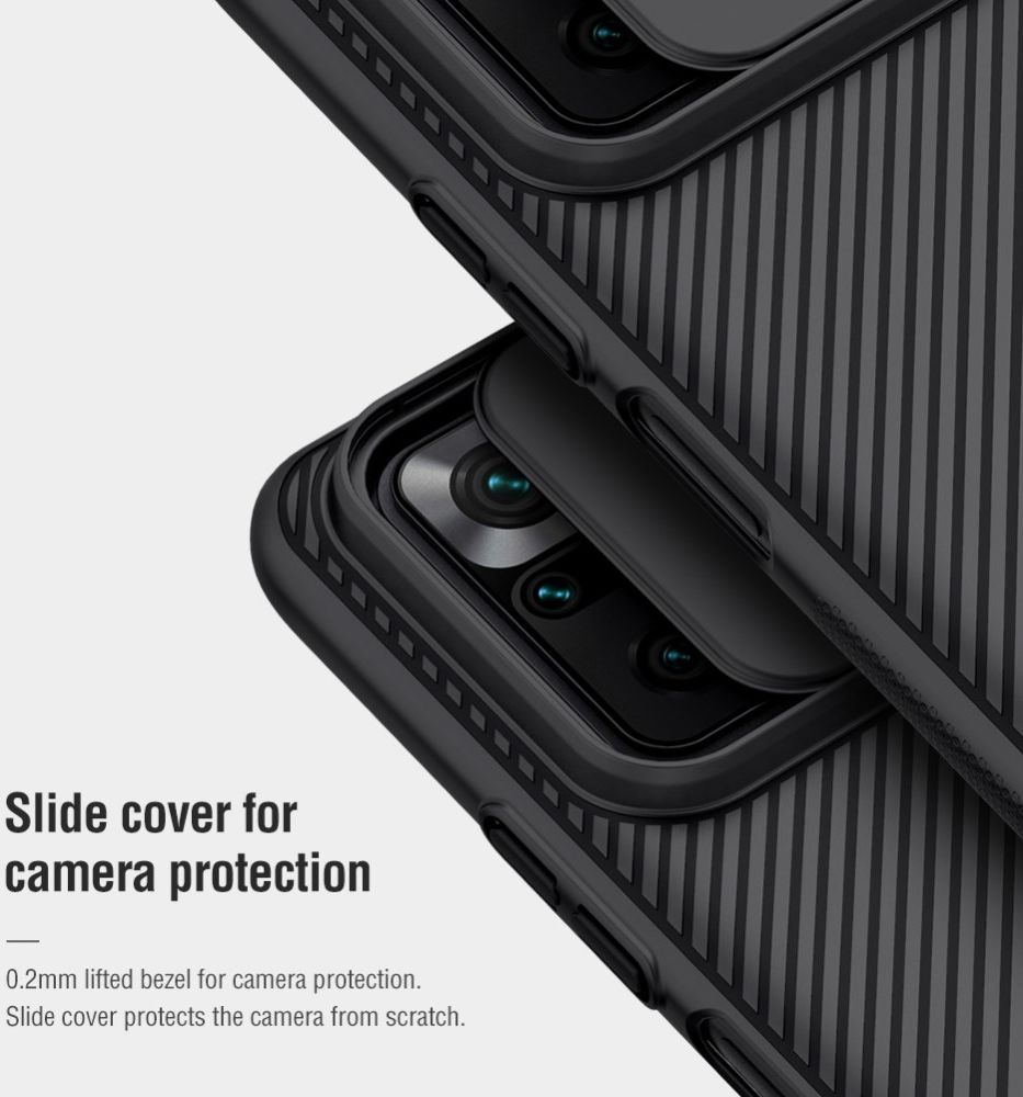 Nillkin CamShield Xiaomi Redmi Note 10 Pro Hoesje Camera Slider Blauw afbeelding 8