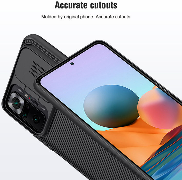 Nillkin CamShield Xiaomi Redmi Note 10 Pro Hoesje Camera Slider Blauw afbeelding 11