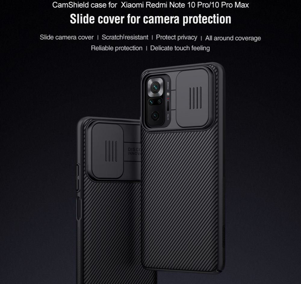 Nillkin CamShield Xiaomi Redmi Note 10 Pro Hoesje Camera Slider Blauw afbeelding 5