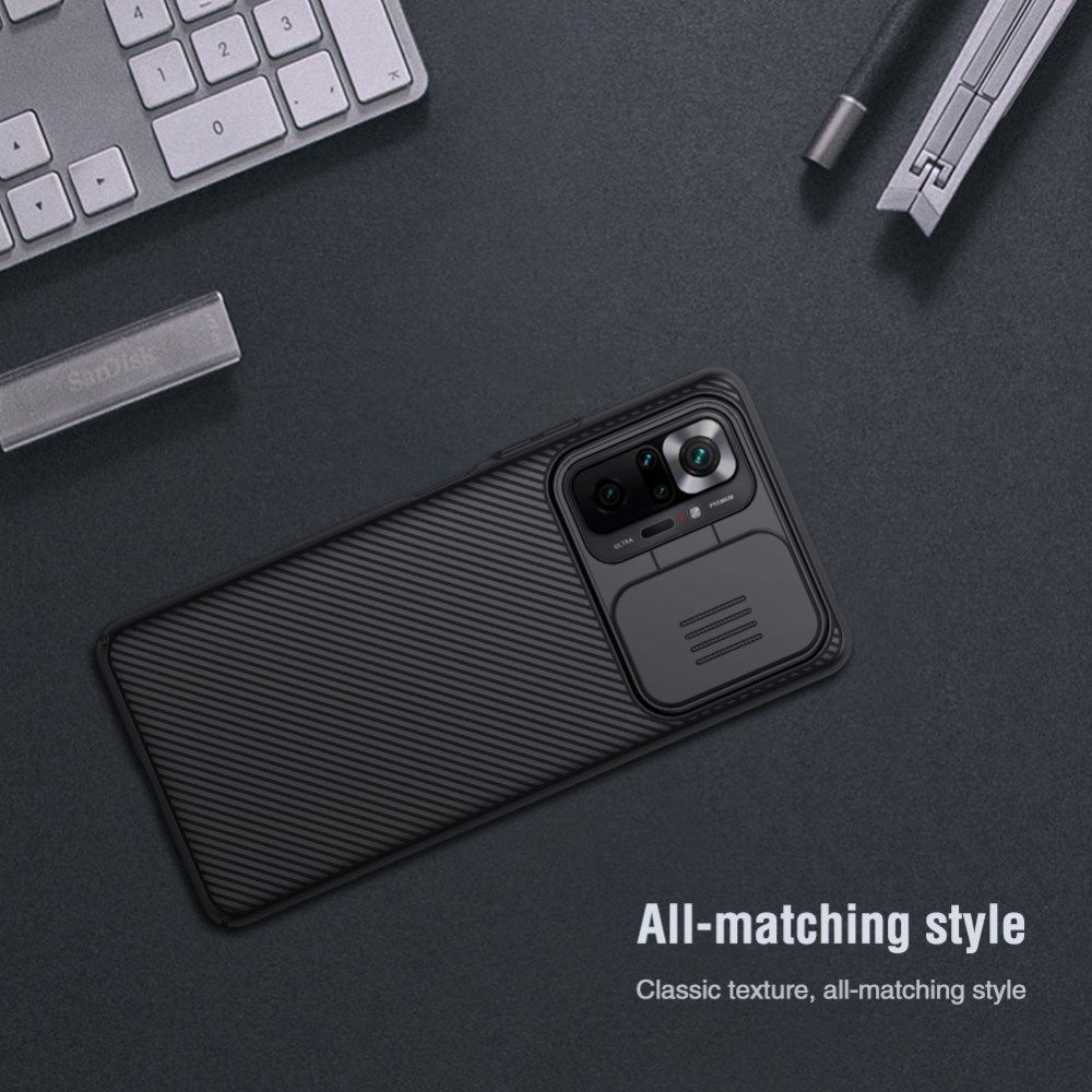 Nillkin CamShield Xiaomi Redmi Note 10 Pro Hoesje Camera Slider Blauw afbeelding 6