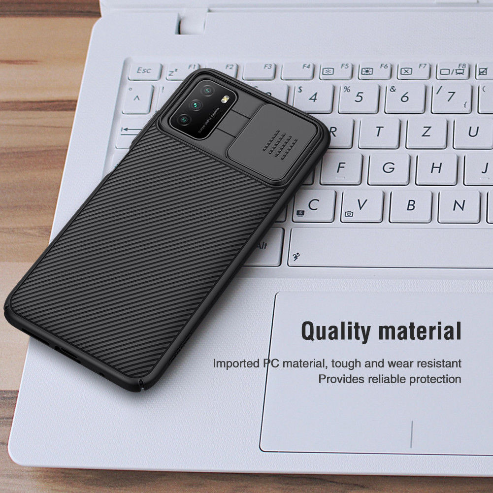 Nillkin CamShield Xiaomi Poco M3 Hoesje met Camera Slider Zwart afbeelding 11