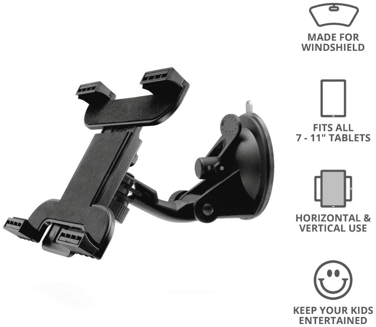 Trust Turo Universele iPad / Tablet Houder voor de Autoruiten Zwart afbeelding 7
