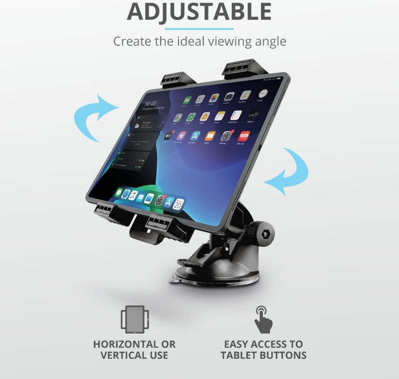 Trust Turo Universele iPad / Tablet Houder voor de Autoruiten Zwart afbeelding 6