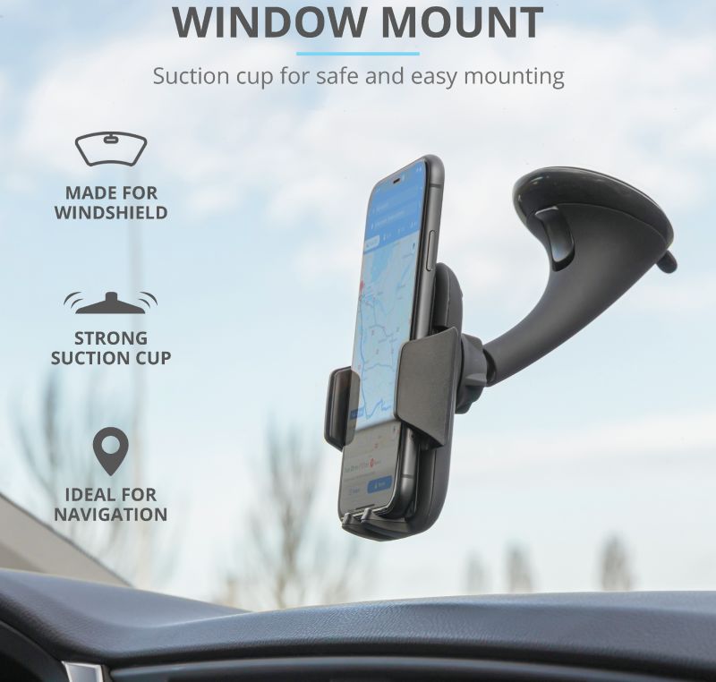 Trust Runo 360° Verstelbare Telefoonhouder voor Voorruit in de Auto afbeelding 7