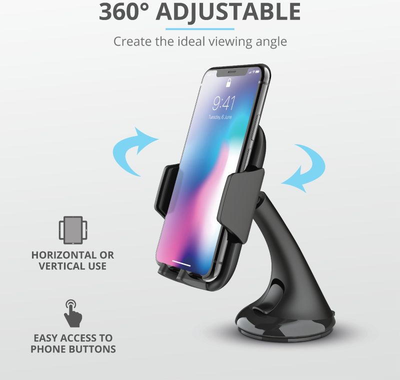 Trust Runo 360° Verstelbare Telefoonhouder voor Voorruit in de Auto afbeelding 8