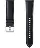 Origineel Samsung Universeel Smartwatch 20MM Bandje Premium Leer Zwart