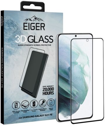 Eiger Samsung S21 FE Tempered Glass Fingerprint Friendly Gebogen Screen Protectors